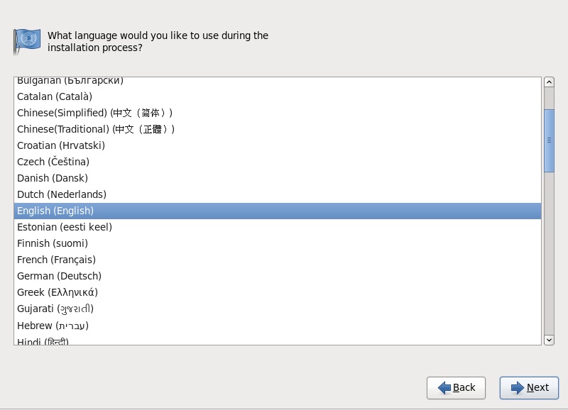 language options tab. Choose your language of choice. 