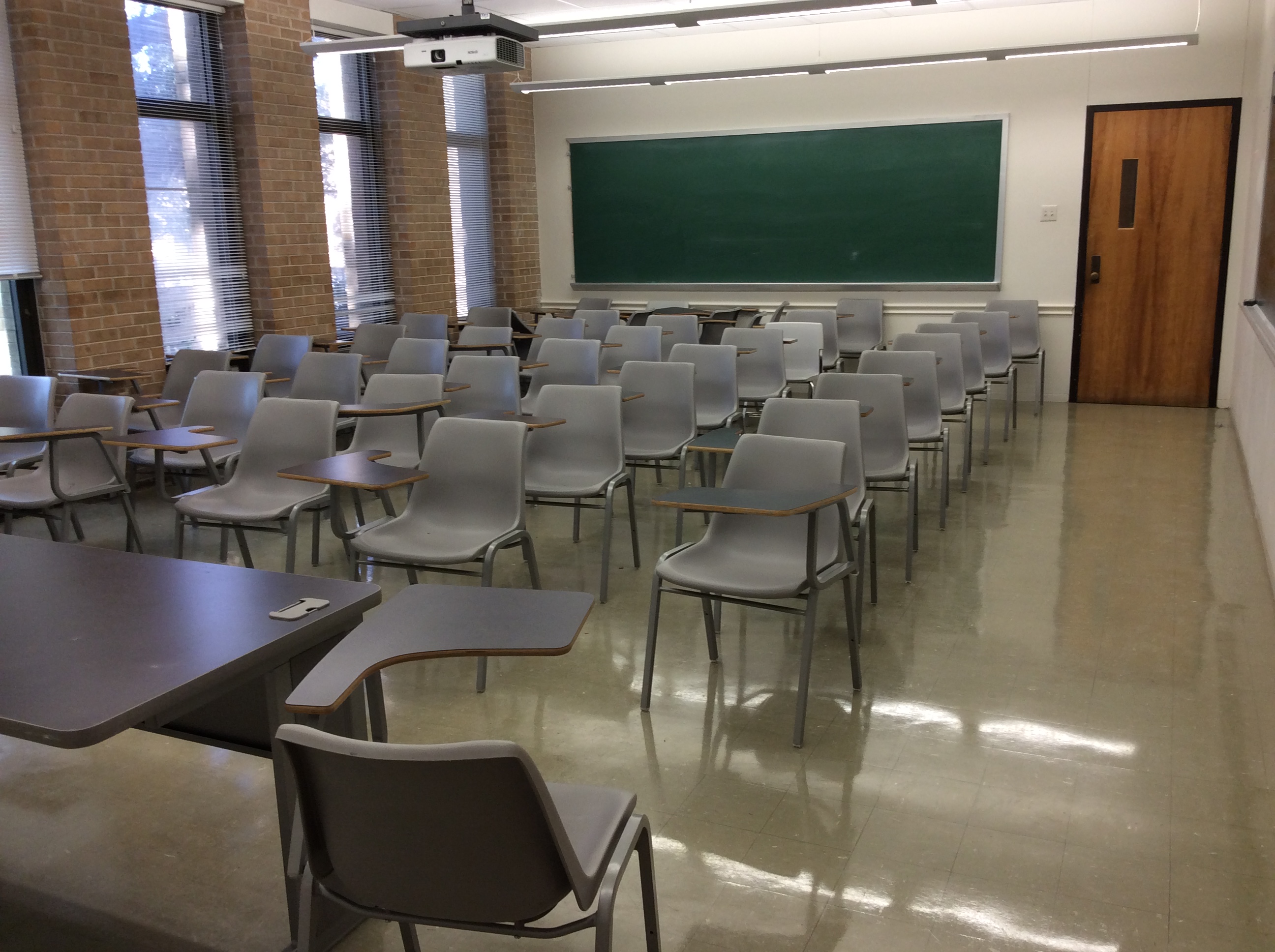 Lockett room 138 from the front of the classroom