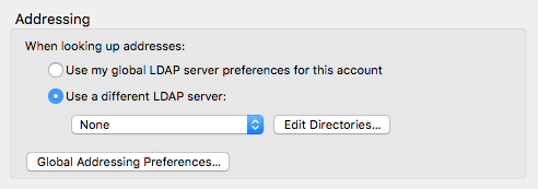 Edit Directories button