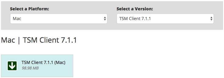 TSM download options