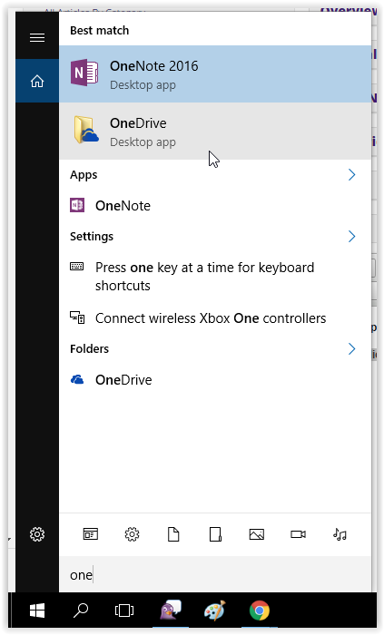 opening microsoft one drive 