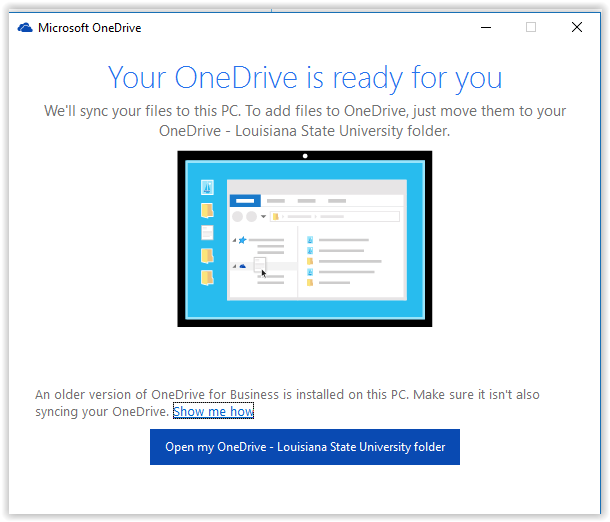 Onedrive For Business Set Up Next Generation Sync Client On Windows