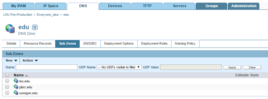 B A M Edu under the Zones tab 