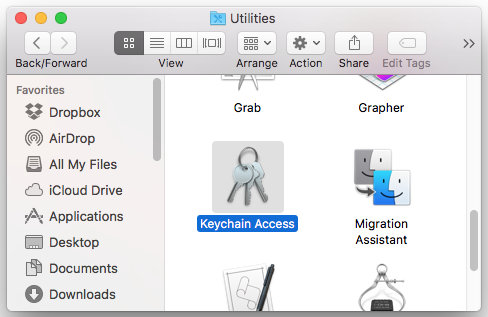 Keychain Access application