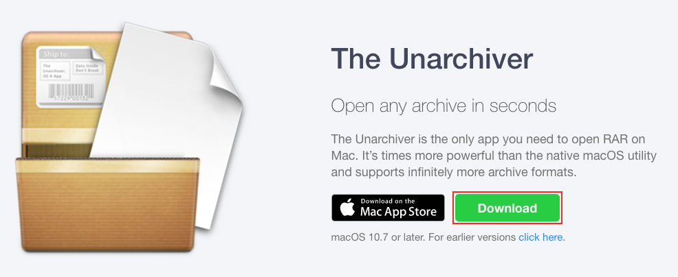the unarchiver quit unexpectedly with password