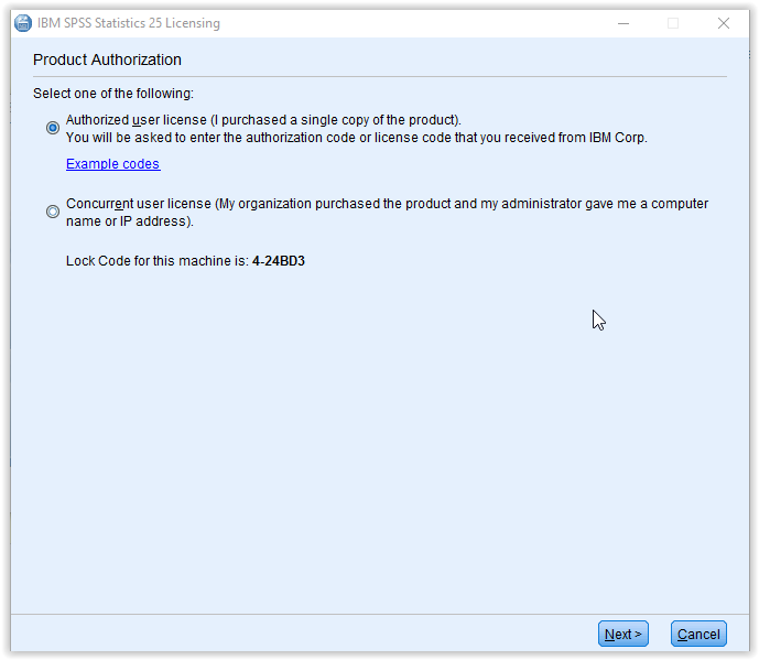 Product authorization window