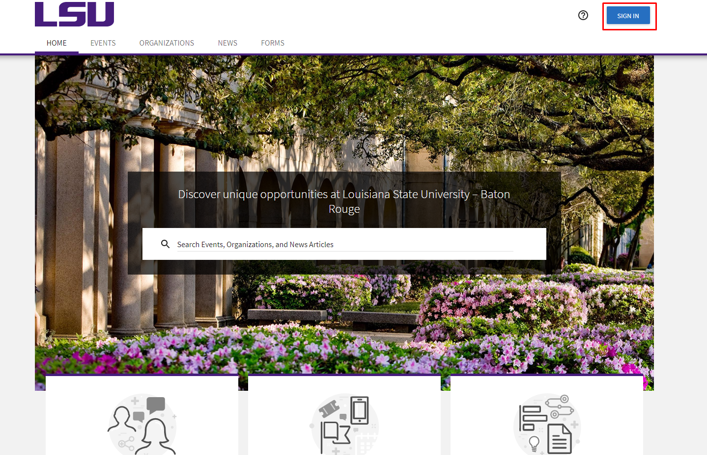 LSU Campus labs homepage