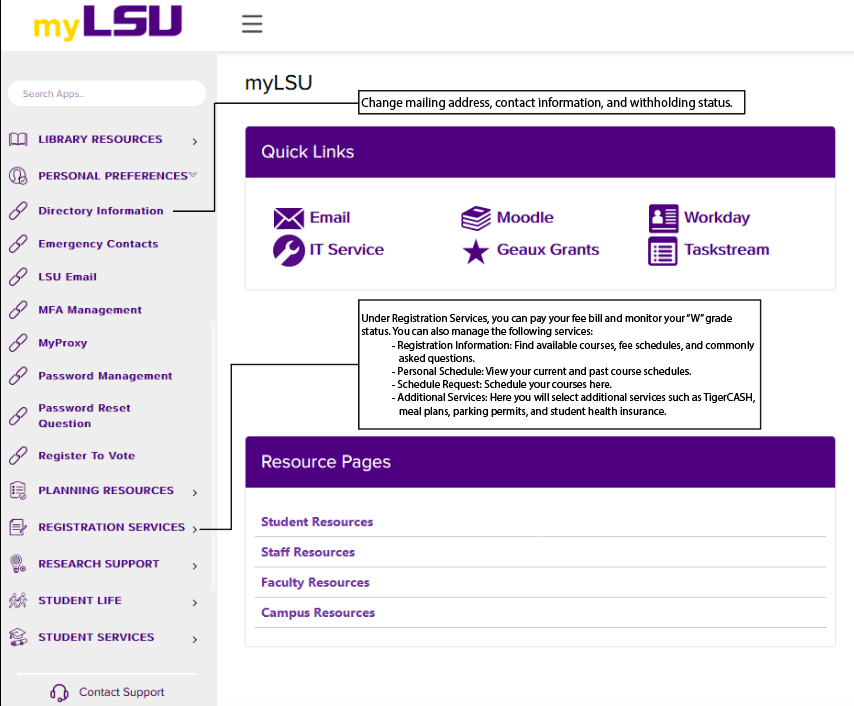 New moodle update with descriptions. 