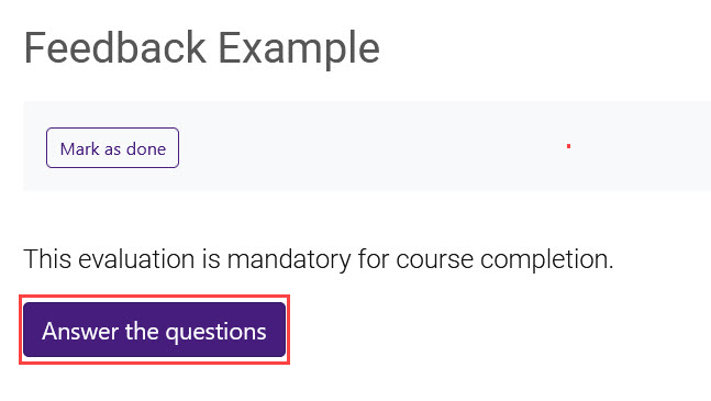 Moodle: Activities & Resources: Submitting a Feedback Activity - GROK ...