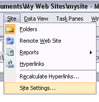 expression site settings